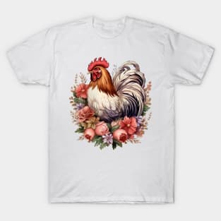 Pink Christmas Chicken T-Shirt